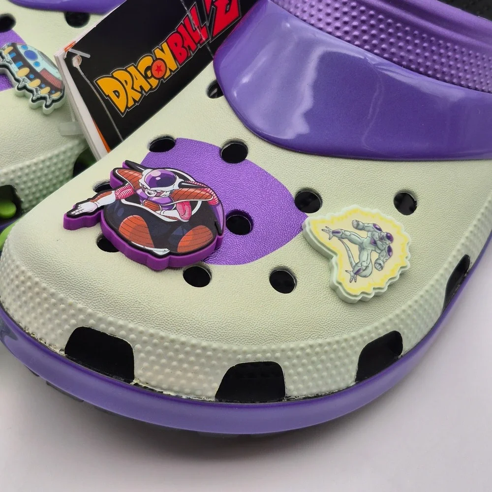 Crocs Dragon Ball Z Frieza Classic Clogs Purple Men's Size 10 Shoes Casual